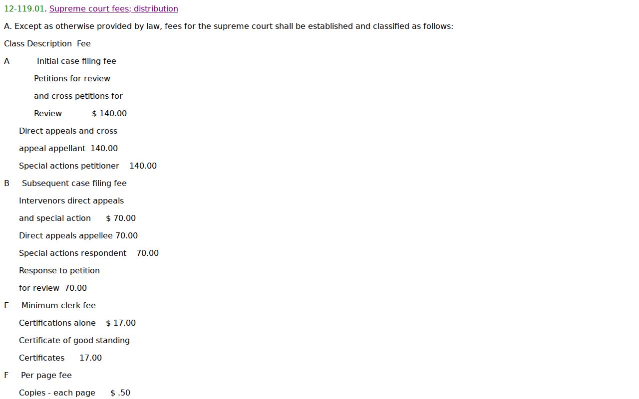 Maricopa County criminal court docket Arizona sealing statute
