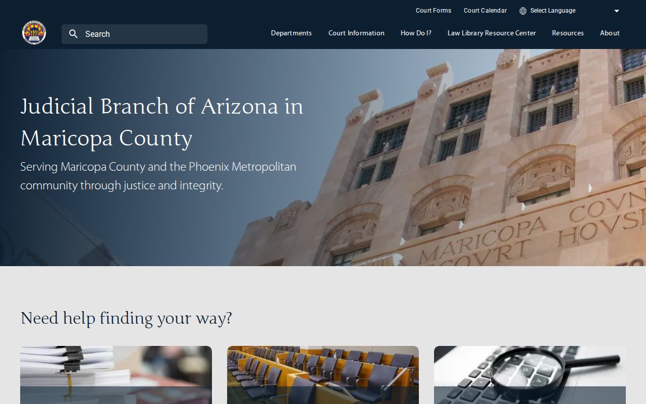 Maricopa County Superior Court docket services