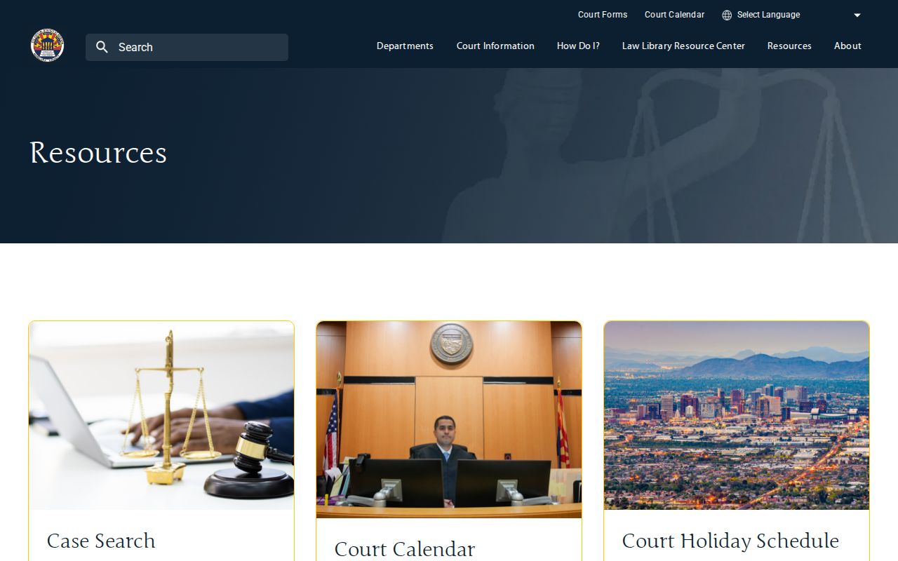 Maricopa County court docket and records resources